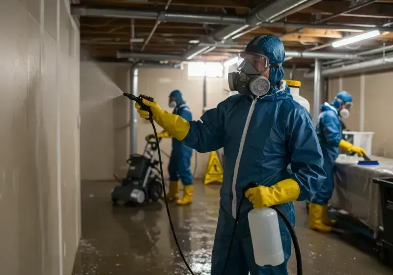 Basement Sanitization and Antimicrobial Treatment process in Chesterville, ME